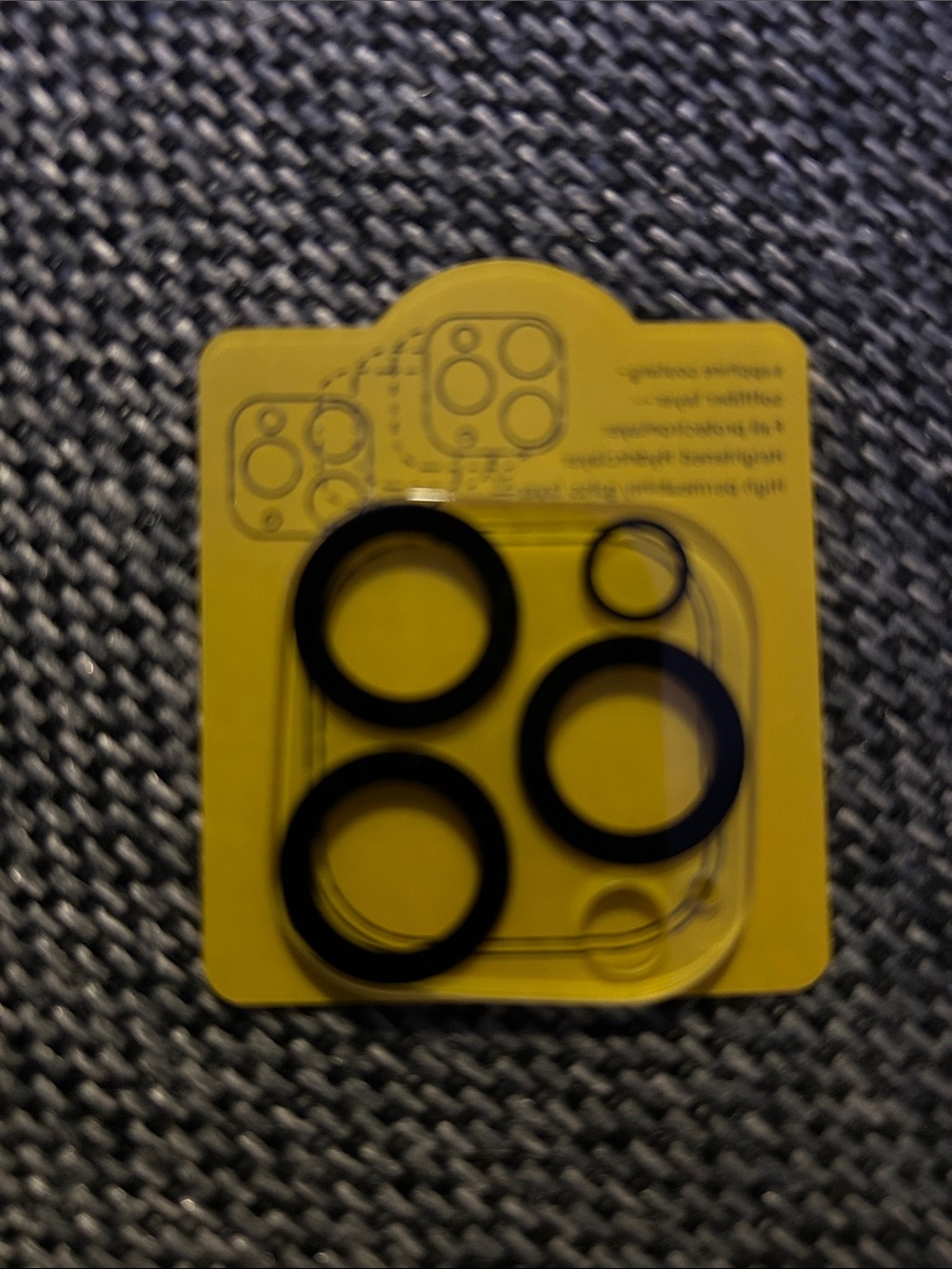 Black Camera Lens Ring Protectors for Smartphone Cameras